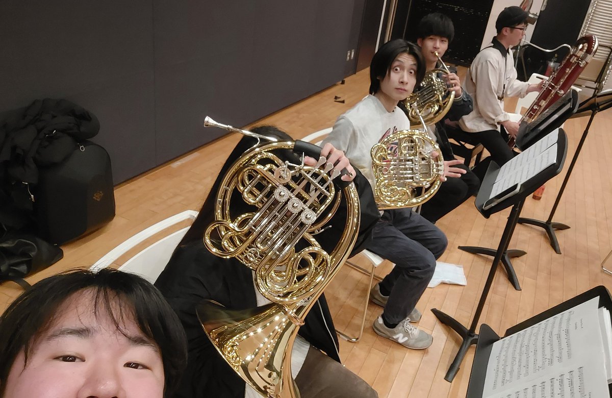 R.シュトラウスの組曲の方の13管！
本日のホルンセクション📯