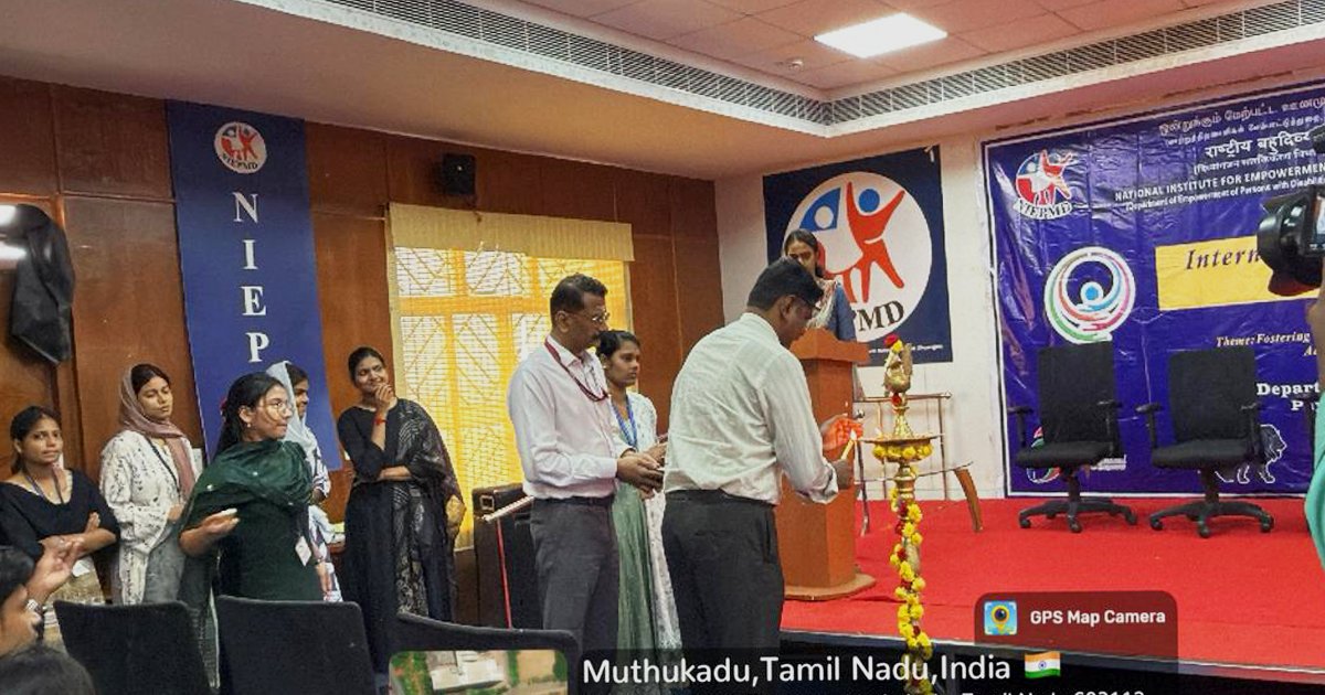 NIEPMD's tweet image. As part of observance of 'International Day of Persons with Disabilities 2025', NIEPMD (D) organised an 'Orientation Program' on 'Disabilities and Services provided by NIEPMD' on 8th December 2025.

#orientation2025
#NIEPMD
#services

@socialpwds