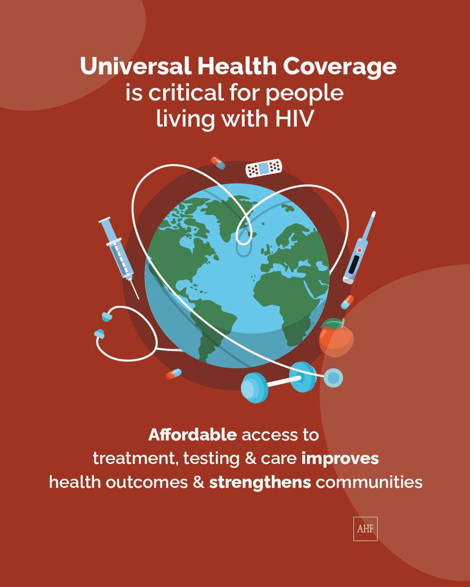 ahfafrica's tweet image. Everyone deserves access to HIV treatment, no matter where they live.
Universal Health Coverage, means health services are available, affordable &amp;amp; of good quality for everyone.  When care is within reach, people living with HIV can stay healthy, stay on treatment, &amp;amp;  live fully.