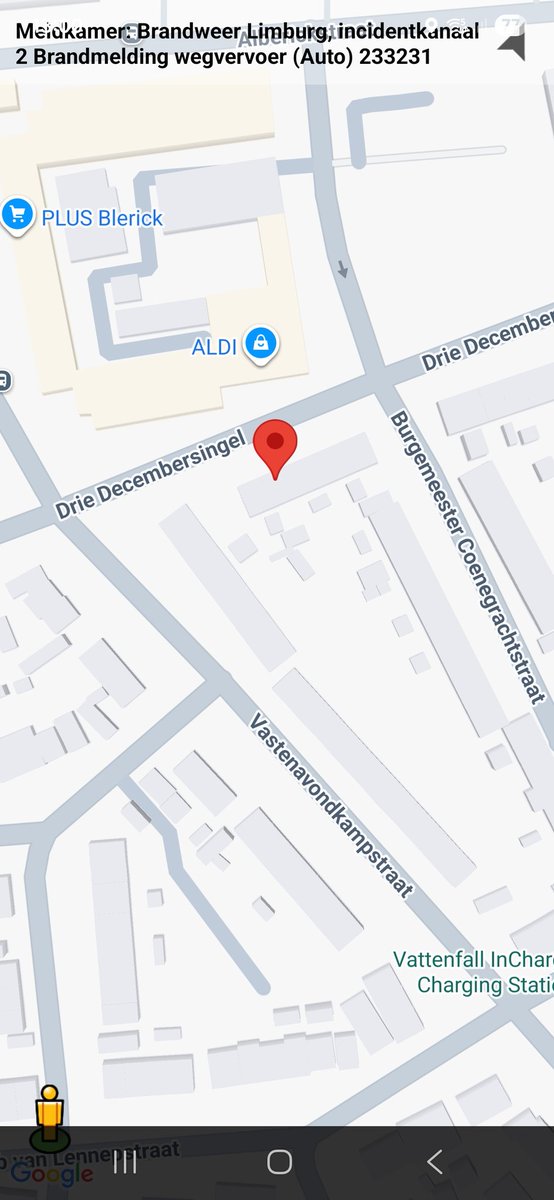 Brandmelding Wegvervoer Venlo