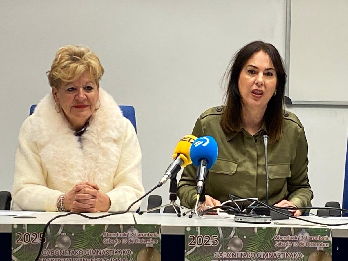 🤸‍♀️Hoy hemos presentado la Gala Internacional Navideña de #Gimnasia, que este sábado celebrará su 30ª edición en Mendizorrotza.

Un centenar de especialistas internacionales y locales, un desfile con más de 1.000 escolares. 

🎟️ La entrada es gratuita.
