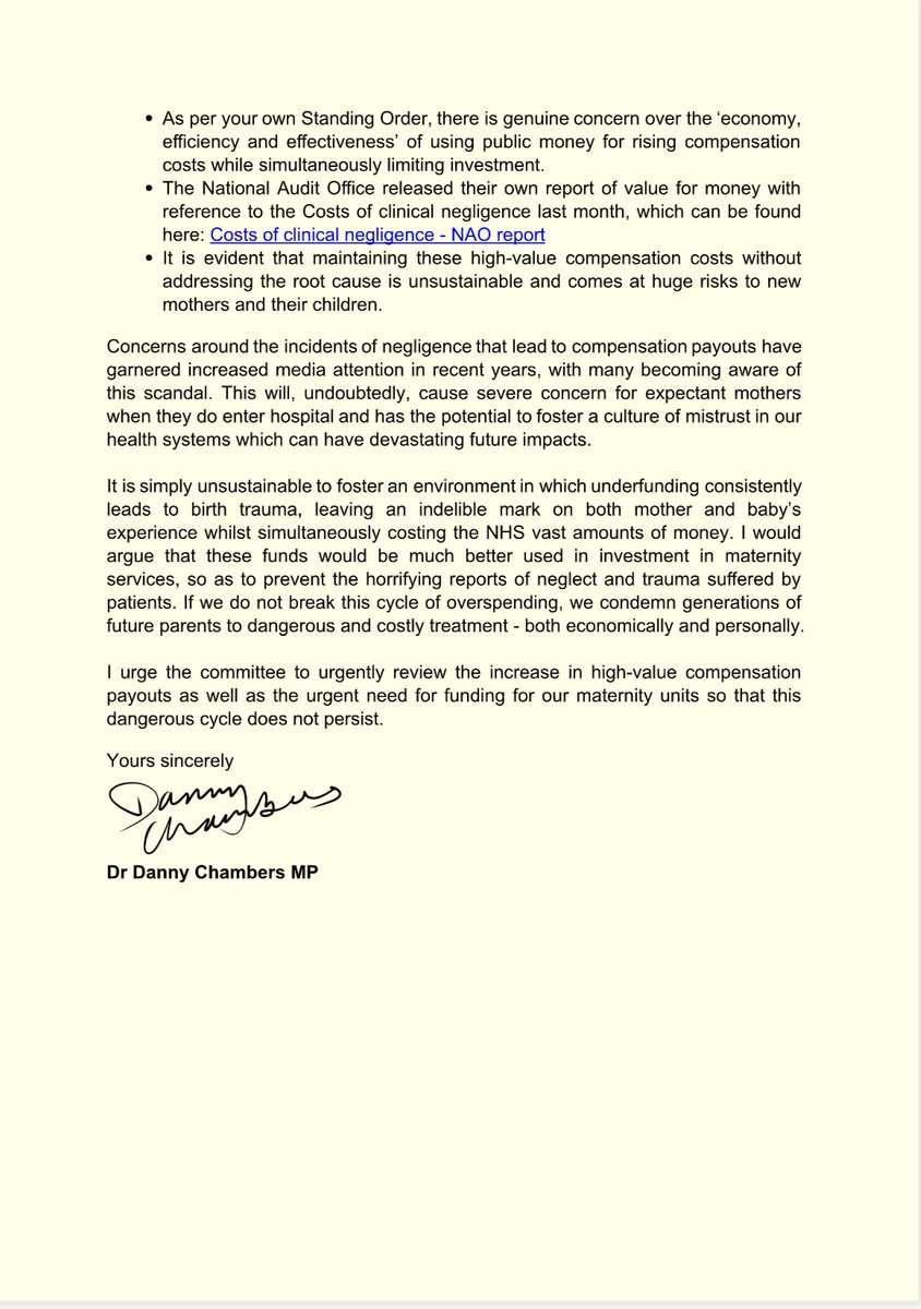 Women deserve safe and compassionate maternity care. Baroness Amos' report today shows that this is simply not a reality. These services are in desperate need of investment to ensure incidents of negligence are brought down.

Read my letter here 👇