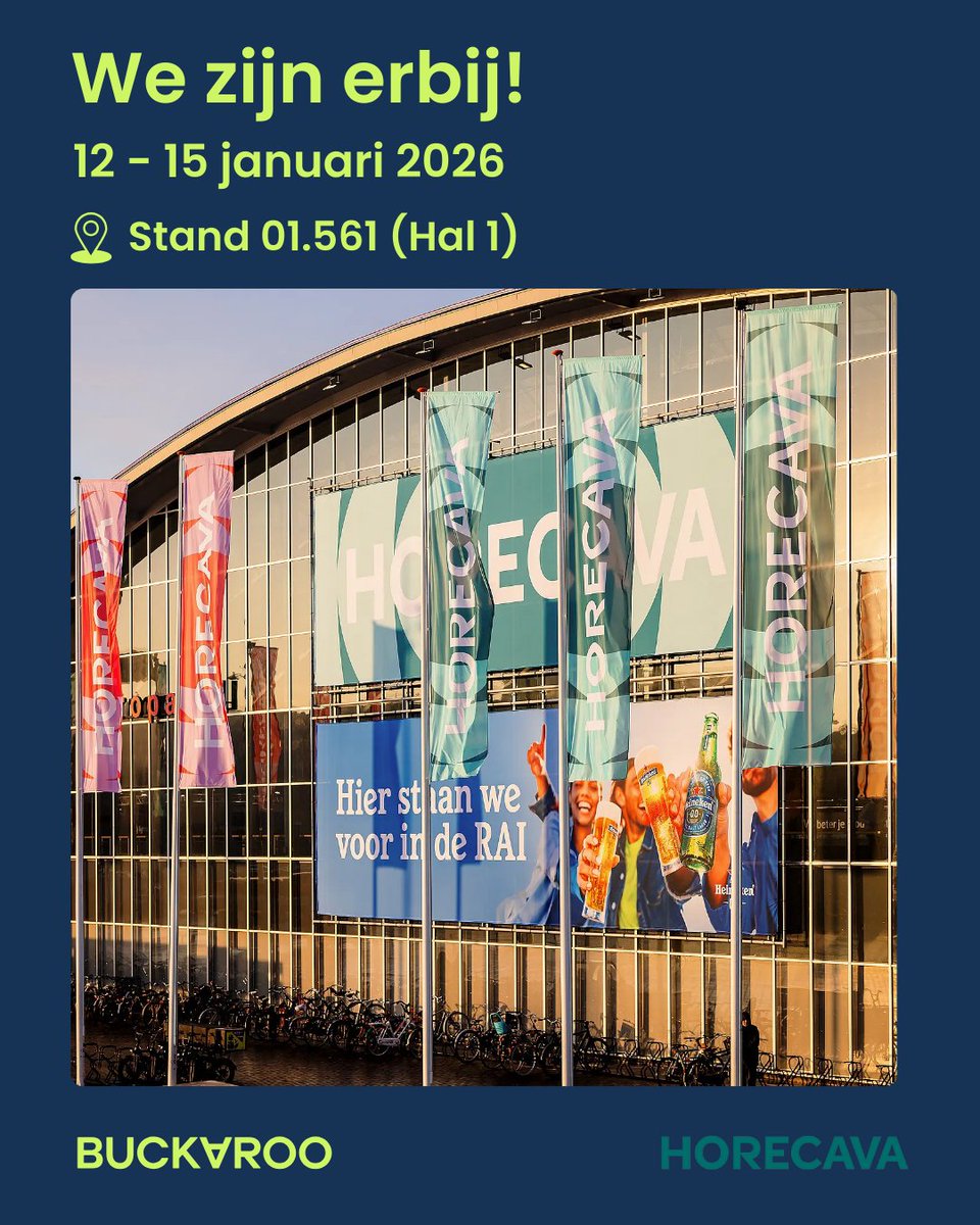 Buckaroo x Horecava 2026: we zijn erbij! 🙌 

💙 Stand 01.561 (Hal 1)
📍 RAI Amsterdam
📅 12 t/m 15 januari 2026

Meer informatie over onze deelname vind je hier: buckaroo.nl/horecava2026
 
#PayingAttention #Buckaroo #Horecava2026 #Horeca #Innovation