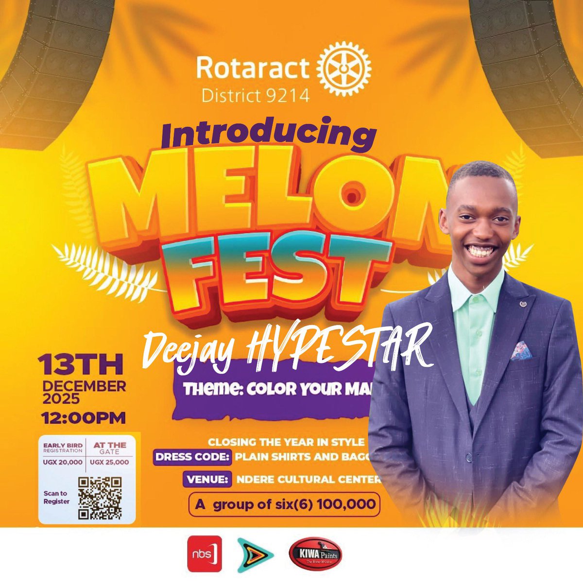 RotaractD9214's tweet image. A night of color, music, and unstoppable vibes with DJ Dougie &amp;amp; Deejay Hypestar!

#MelonFest2025 just got hotter! 🍉🔥

#UniteForGood
#TogetherOneActAtATime