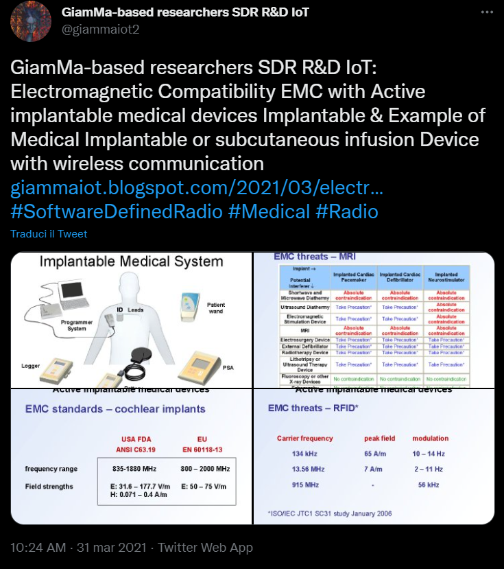 giammaiot2's tweet photo. SAGA - Mediacal Implantable Techs😎+ Bio-VNA

Microwave-based blood glucose sensing system integrated with a Vector Network Analyzer (VNA)😊

Only By Giamma🙌

https://t.co/cEVKVWL03X

Link🫳👇

#SoftwareDefinedRadio #SDR 
#VNA #VectorNetworkAnalyzer
#Medical #Patient #MIED #AIMD https://t.co/NNEwVCcWKn