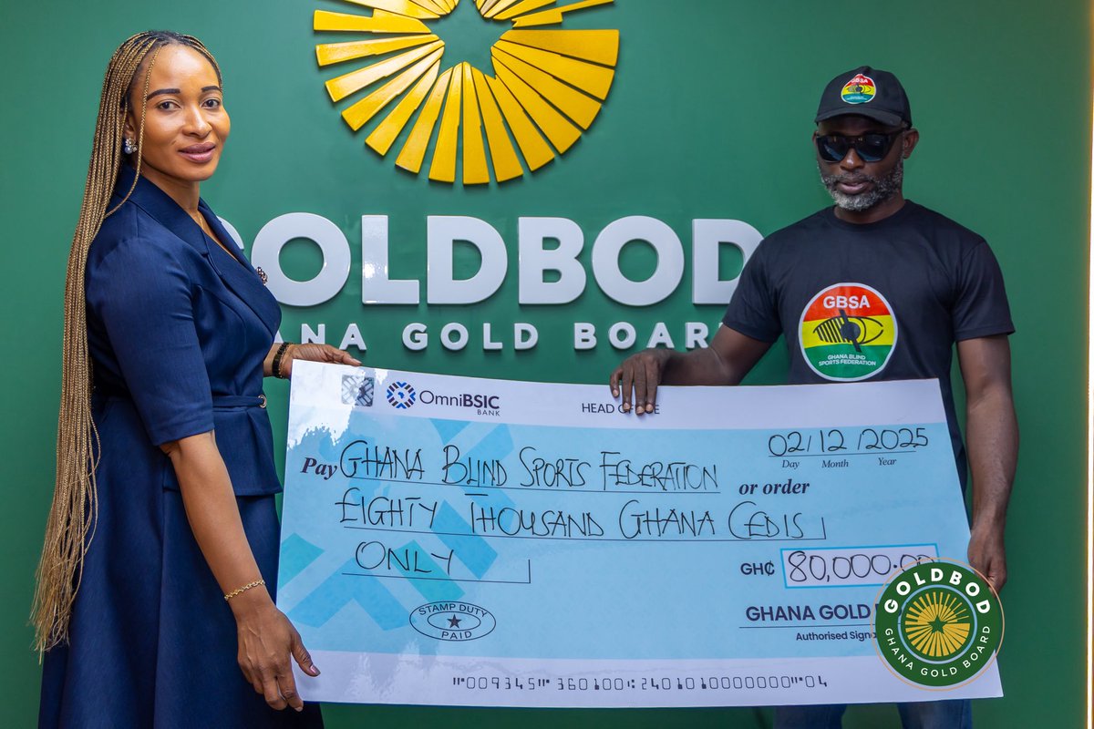 GhanaGOLDBOD's tweet image. The Special Intervention Programme Unit of the Ghana Gold Board extended meaningful support to individuals and groups making real impact in society. Through cash donations presented with gratitude and solidarity, GoldBod reaffirmed its commitment to uplifting lives and empowering…