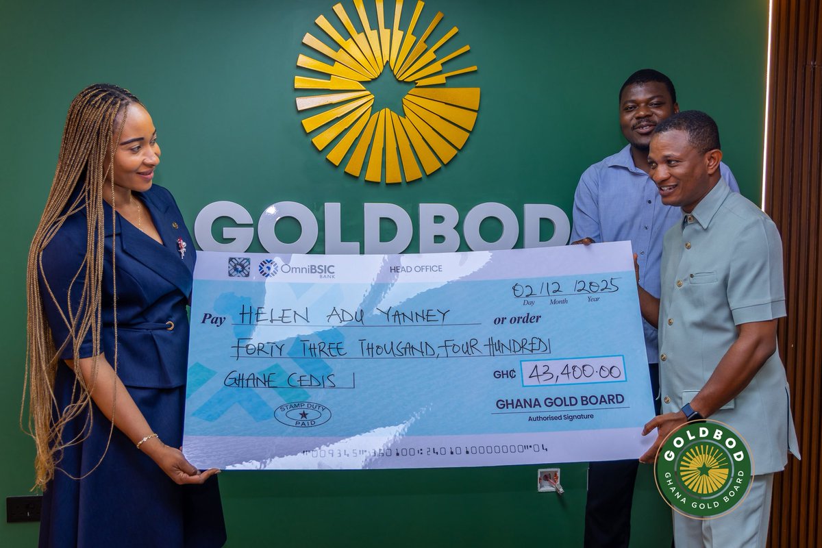 GhanaGOLDBOD's tweet image. The Special Intervention Programme Unit of the Ghana Gold Board extended meaningful support to individuals and groups making real impact in society. Through cash donations presented with gratitude and solidarity, GoldBod reaffirmed its commitment to uplifting lives and empowering…