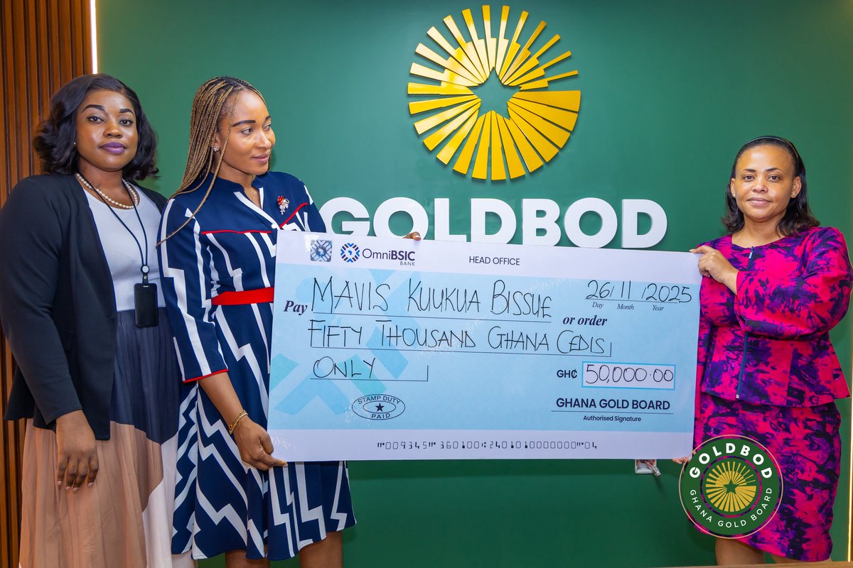 GhanaGOLDBOD's tweet image. The Special Intervention Programme Unit of the Ghana Gold Board extended meaningful support to individuals and groups making real impact in society. Through cash donations presented with gratitude and solidarity, GoldBod reaffirmed its commitment to uplifting lives and empowering…