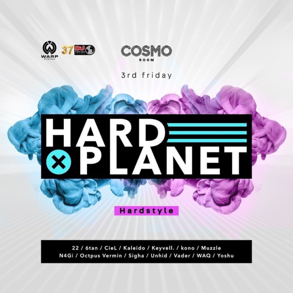 Templ8z's tweet photo. 【告知】#HARDPLANET
12/19(金) 23:00-
@ Warp Shinjuku
年越しムードが高まってくる師走、新宿にて忘年会Hardstyleしましょう✌️
寒くなってきたのでみんなで動くような曲流したいね👀👀
ゲストDMお待ちしてますので連絡ください！きてね〜 https://t.co/sXoZRBhjOA