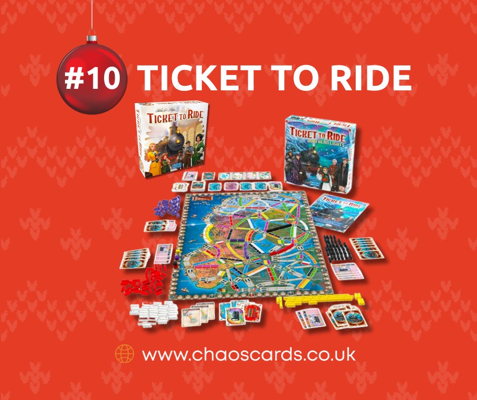 Tickets please for Day 10 of our advent! bit.ly/4iHGo0q

In Ticket to Ride: Northern Lights you will embark on a magical railway journey beneath the Northern Lights and connect the far reaches of the Arctic. If you are looking for a journey that is a bit less snowy then