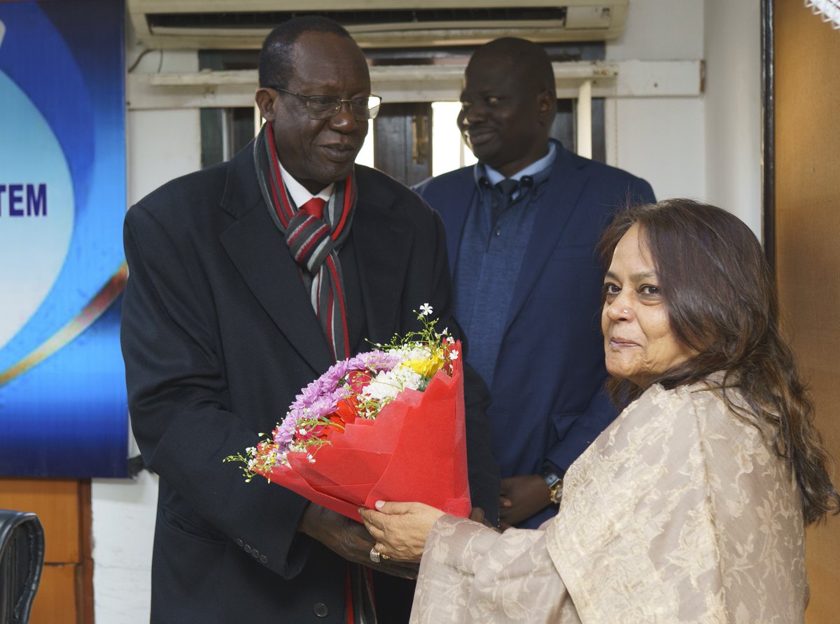 The high level delegation today joined the International Training Programme on Strengthening the Public–Private Partnership Model in the South Sudan TVET Ecosystem being organised by NIESBUD in collaboration with UNESCO, sponsored by Ministry of External Affairs under ITEC