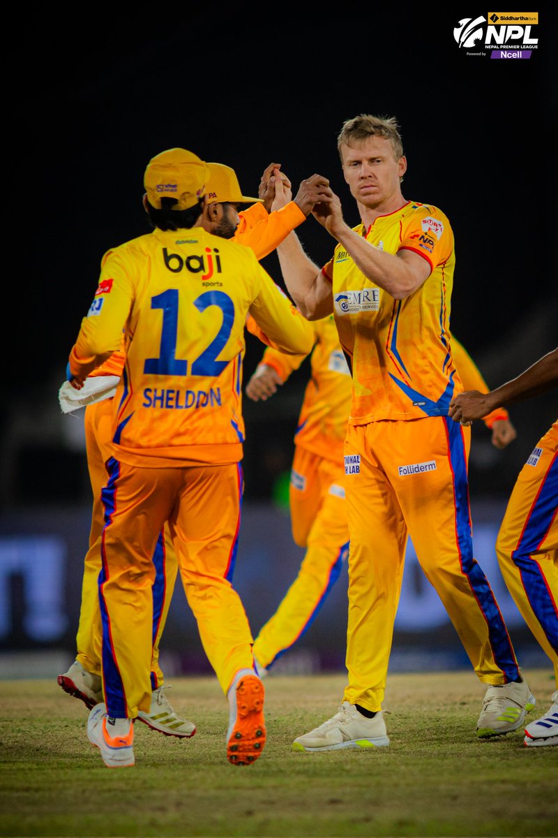 OfficialNPLT20's tweet photo. Score that defines some other sport 😅

Kings are 3-3!

#SBLNPL | #ConnectedByNcell | #NepalCricket https://t.co/mfxI8PGVqB