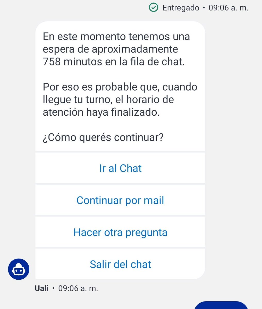 Mariscavuzzo's tweet photo. Me sumo a los reclamos para @uala_arg @uala 700 minutos para que te den una respuesta. Demás decir que dónde se me acredite el dinero cierro la cuenta.
Devuelvan el dinero manga de chorros https://t.co/yGx30y81PW