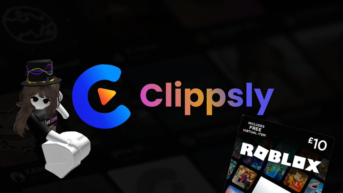 £10 Roblox Gift Card Giveaway

Requirements:
- Create a free Clippsly account and reply with your profile link 
- Follow our Twitter account

Prize: A £10 universal GoGift digital gift card, usable on many supported websites and stores (not limited to Roblox).

Rules: By