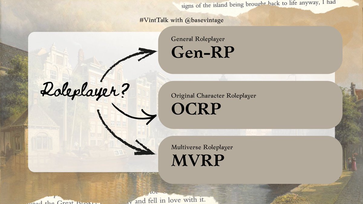 𝐕𝐢𝐧𝐭  𝐓𝐚𝐥𝐤    
─────── .✦

Selamat malam, Vintbabes! 😚
Malam ini kita ngobrol dan curcol lagi yuk? Xixixixixixi, kangen banget diskusi sama kalian, hehehe.

Kalau minggu lalu Vintessa bawa topik status hubungan anak anak rp, malam ini Vintessa mau ngajakin kalian