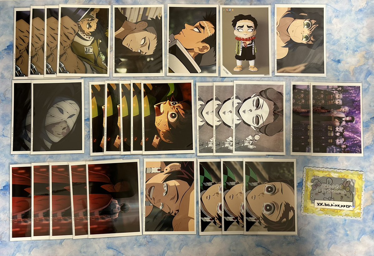 譲渡】鬼滅の刃 鬼滅 柱稽古 ブロマイド OP みに隊士 ミニ隊士