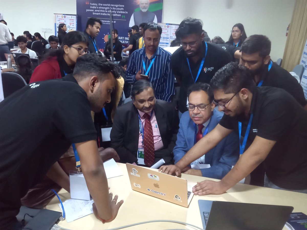 arifgulbarga's tweet photo. Final round unlocked! 🚀
We’ve officially reached the last stage of evaluation in the hackathon. Huge thanks to everyone who supported our build, brainstorms, and late-night debugging sessions. 💪#SmartIndiaHackathon #SIH2025 #NCET @ncetofficial https://t.co/jMkhmoT5Cv