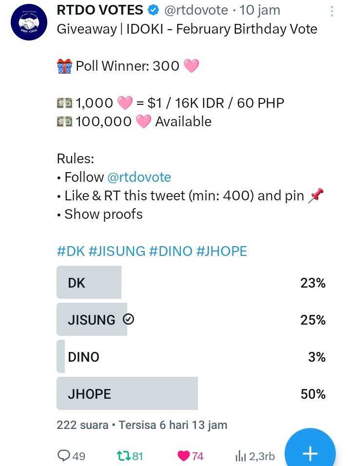 pollsforJISUNG's tweet photo. @rtdovote DONE FOR #JISUNG https://t.co/xR4a4fPX2k