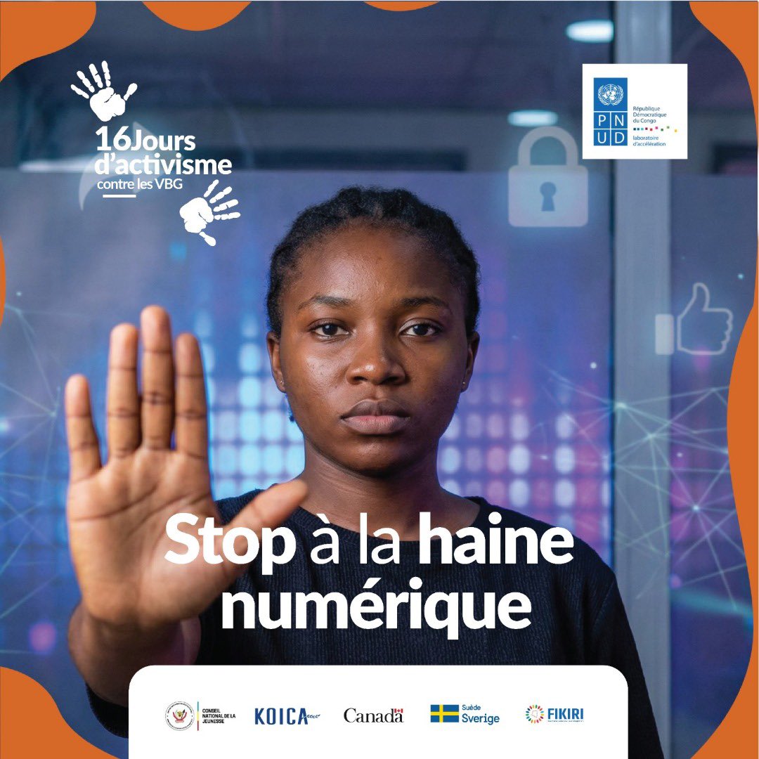 jonathan_semba's tweet image. Les écrans ne doivent pas devenir des armes. Stoppons la haine numérique et cultivons le respect et la tolérance en ligne.
#StopVBG #RespectEnLigne #CodeNumeriqueRDC
@MufutaOlivier 
@KusinzaSerge 
@CnjRDC 
@EpieNoella 
@ChristenvieMelly
@PNUDRDC