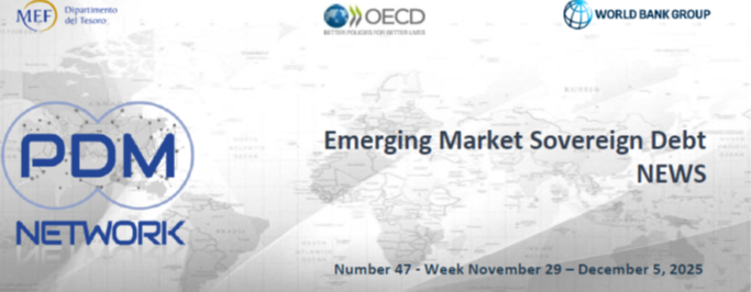 📣The Emerging Market Debt  News - Weekly Newsletter n. 47, 2025 -🗓️ Week Nov 21 - Dec 5
is now available here👉shorturl.at/VnNGw
📝Subscribe to our newsletters 
 👉bit.ly/495cxJG
#publicdebt #sovbonds #EmergingMarkets
<a href="/MEF_GOV/">MEF</a>
<a href="/OECD/">OECD ➡️ Better Policies for Better Lives</a>
<a href="/WorldBank/">WorldBank</a>