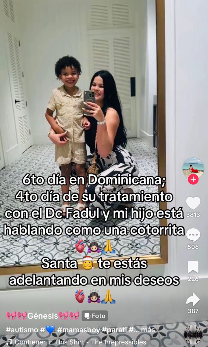 Me aparecen cientos de testimonios de madres que llevan a sus hijos donde el Dr. Fadul, y los niños con autismo empiezan a hablar y a comer cosas que antes no comían.

Al Dr. Fadul le llevan a consultarse niños de todos los países del mundo.

¿Qué opinas?