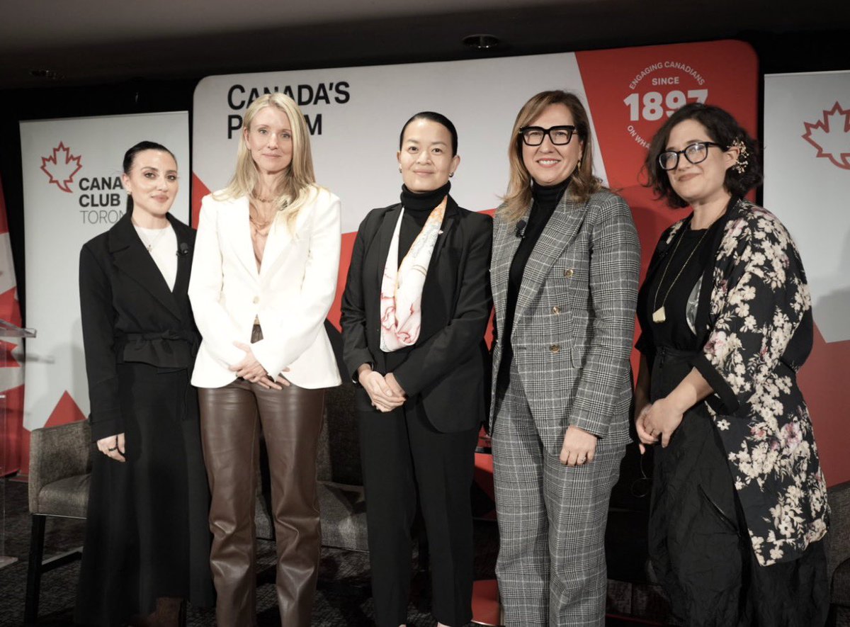 vcmancinelli's tweet photo. Pleasure to represent LiUNA at “Solving Canada’s Housing Crisis: What It Takes to Build More, Faster” hosted by @CdnClubTO 

Honoured to join an esteemed panel of women in this space, alongside @anabailaoTO, CEO of Build Canada Homes, my mentor Jaime McKenna, President of @Fengate Real Estate, moderated by architect and urban planner Naama Blonder, to discuss real solutions to build more housing Canadians can rely on.