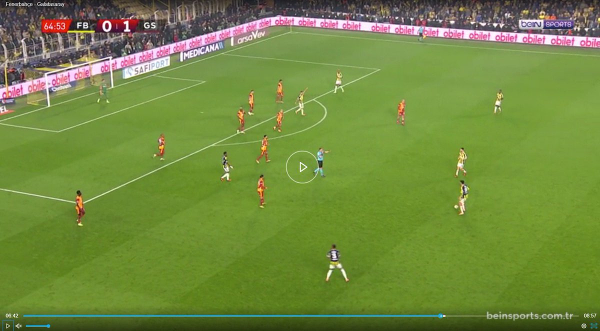 Kafayı yiyeceğim aq koca koca adamlar yalan söylerken hiç mi utanmıyorlar. TFF başkanı Fenerbahçe hücuma çıkarken diyor. Oyunun durduğu an Gs’de 10 kişi topun arkasında.