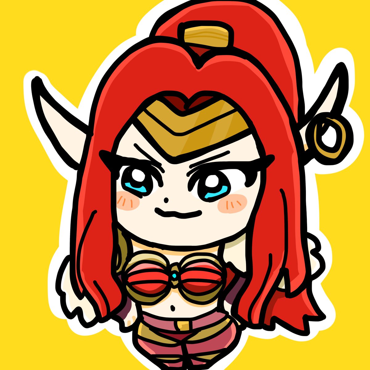 この日からわたしもいりてる呼びになった
#ぶくぶ先生風
#モバレジ絵
#mlbbfanart
#動画参考になります