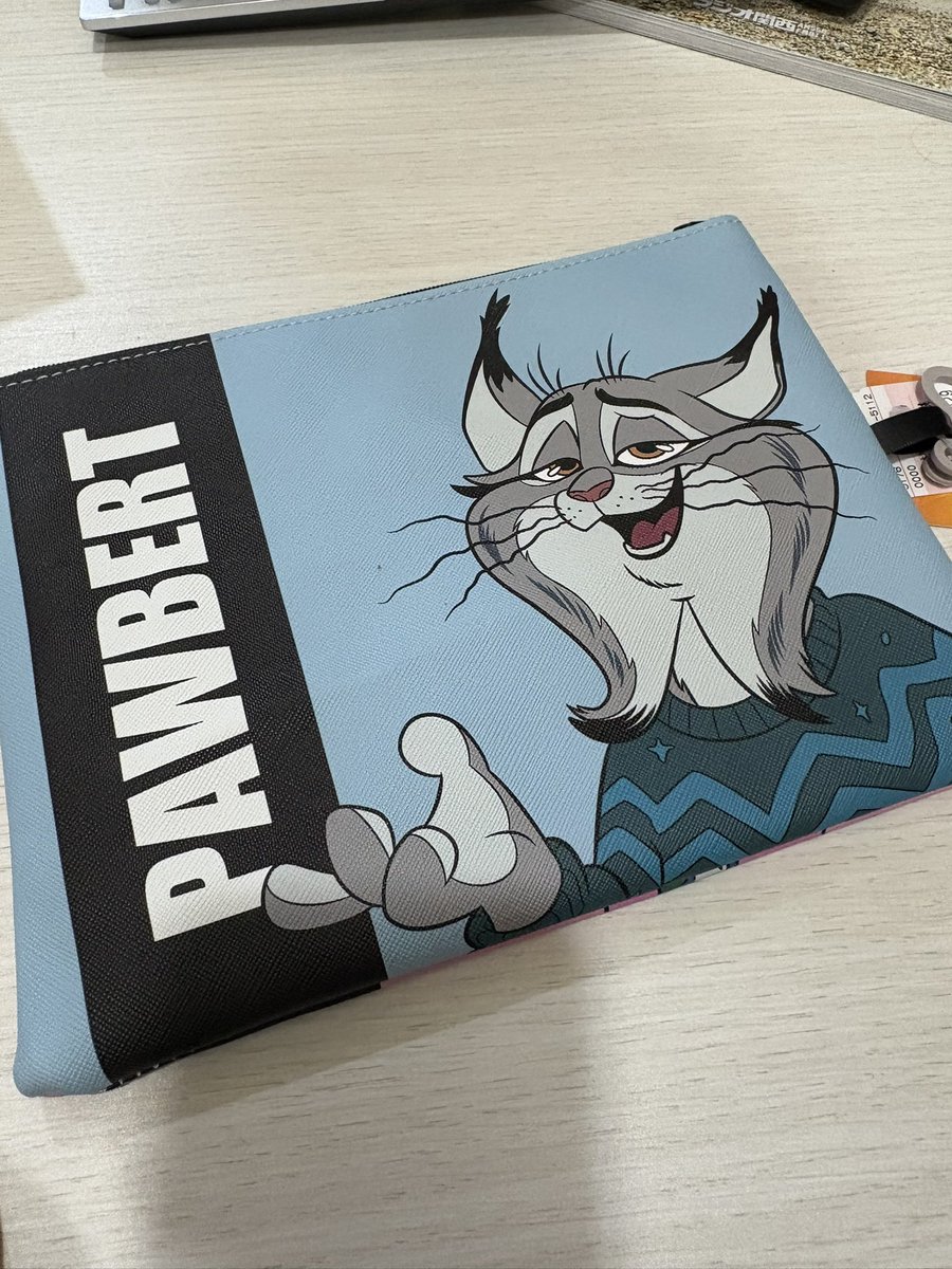 あまりにもメロな2人が両面に描かれてるポーチかしまむらで¥429で売られてたのでついつい買ってしまった。デザインがめちゃくちゃ好きってわけじゃないけど！この冬全女を沼らせたニック🦊とパウバートくん😼が描かれてるなら買わないとですね。#ズートピア2 #しまむら
#しまパト