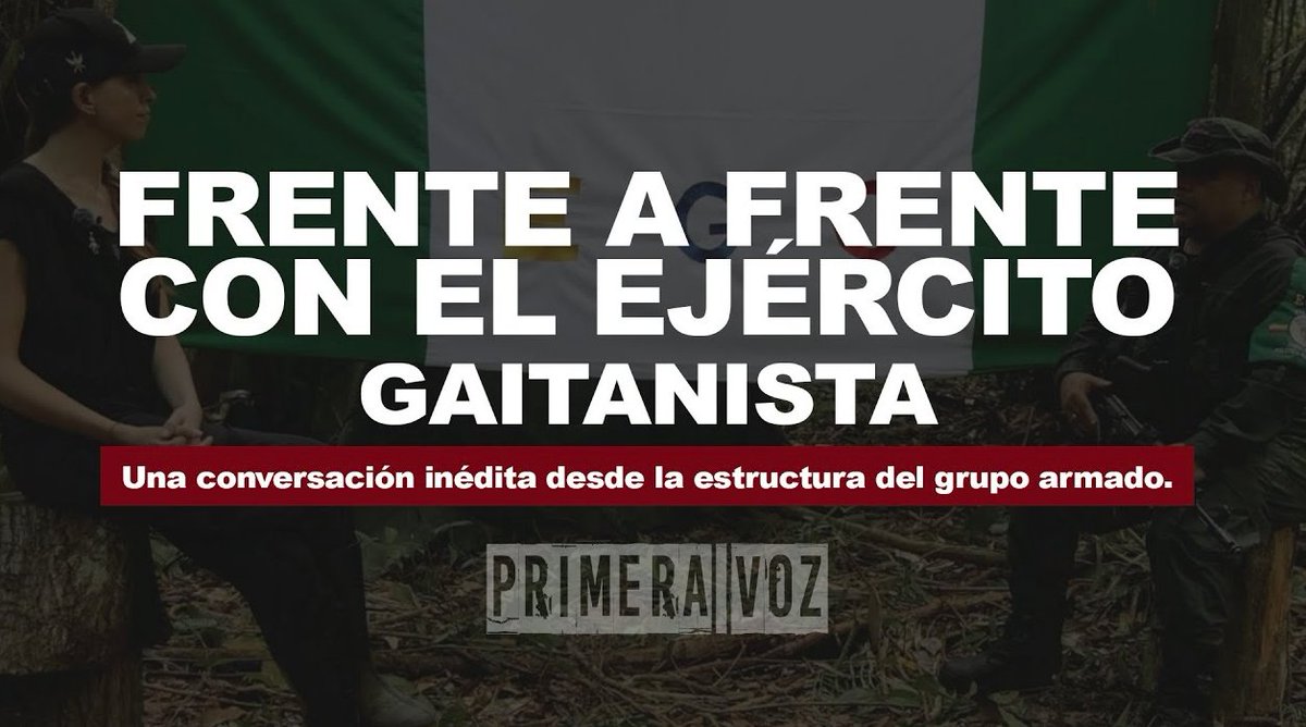 EXCLUSIVO | PRIMERA VOZ
Entramos a la selva para un cara a cara con el Ejército Gaitanista. Una conversación inédita desde el corazón mismo de su estructura.
youtu.be/g7C5EVgiEsU
#PrimeraVoz #Investigación #ConflictoArmado
