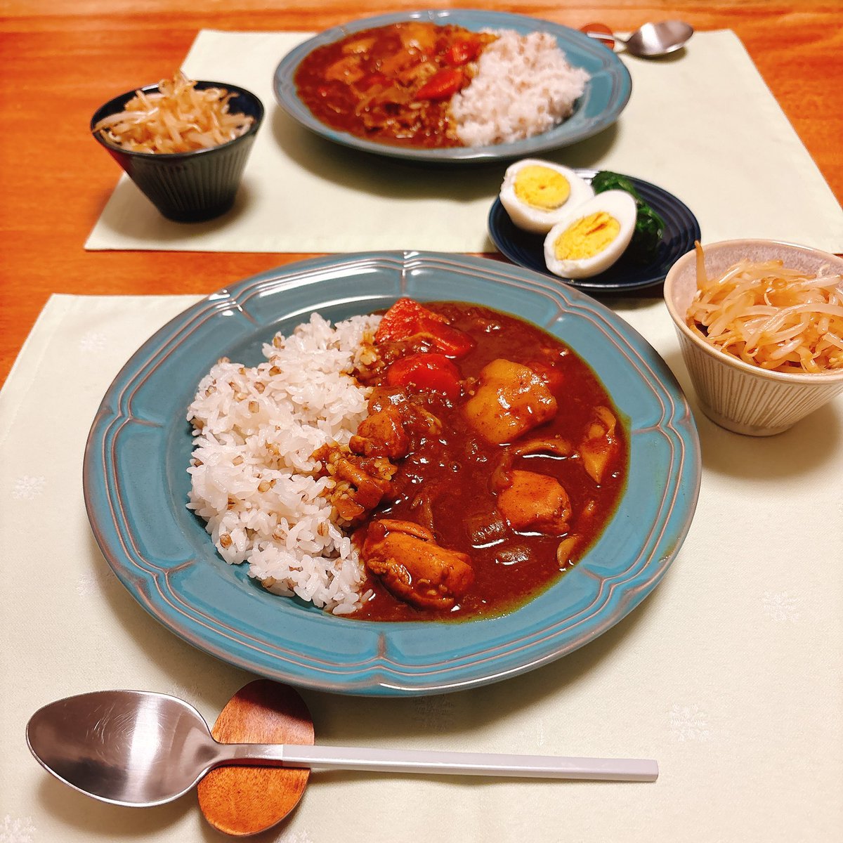 nikorieko's tweet photo. 今夜はカレー🍛
カレーだと娘がお昼寝してる最中に下ごしらえしておけばいいから楽ちんだ…

今日はタミータイム成功記念日👶🏻💮💯
#おうちごはん
#夜ごはん https://t.co/11X4FprjB2