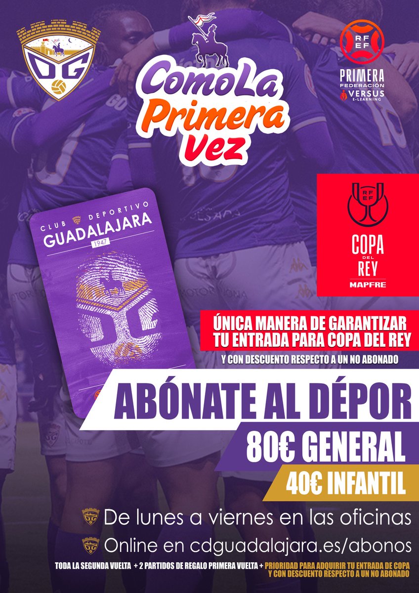 Recordatorio amistoso de esto.

Solamente los abonados tendrán entrada asegurada para este partido 💜