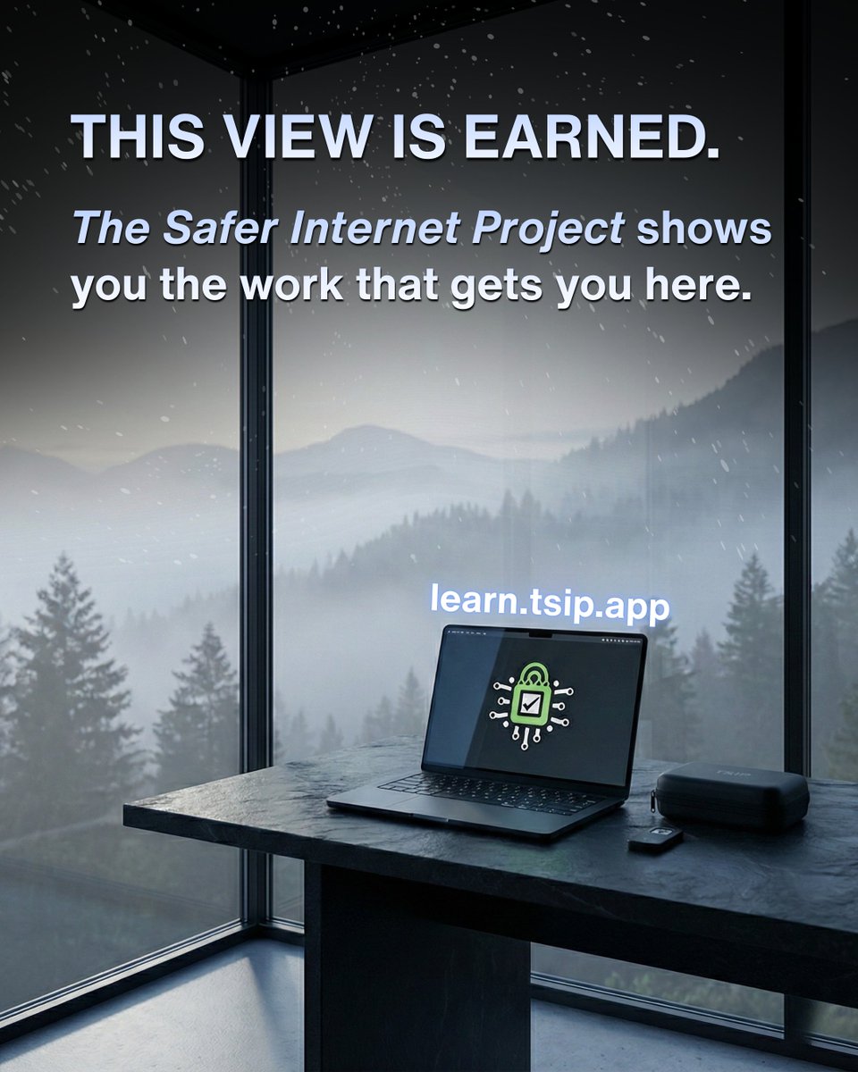 When your Cybersecurity Skillset creates outcomes for clients, the world turns into a workspace of cabins, airports, cliffs, balconies, etc.

We teach you the operator path that powers that lifestyle.

Reply “TSIP” for the starter guide.
Site: learn.tsip.app