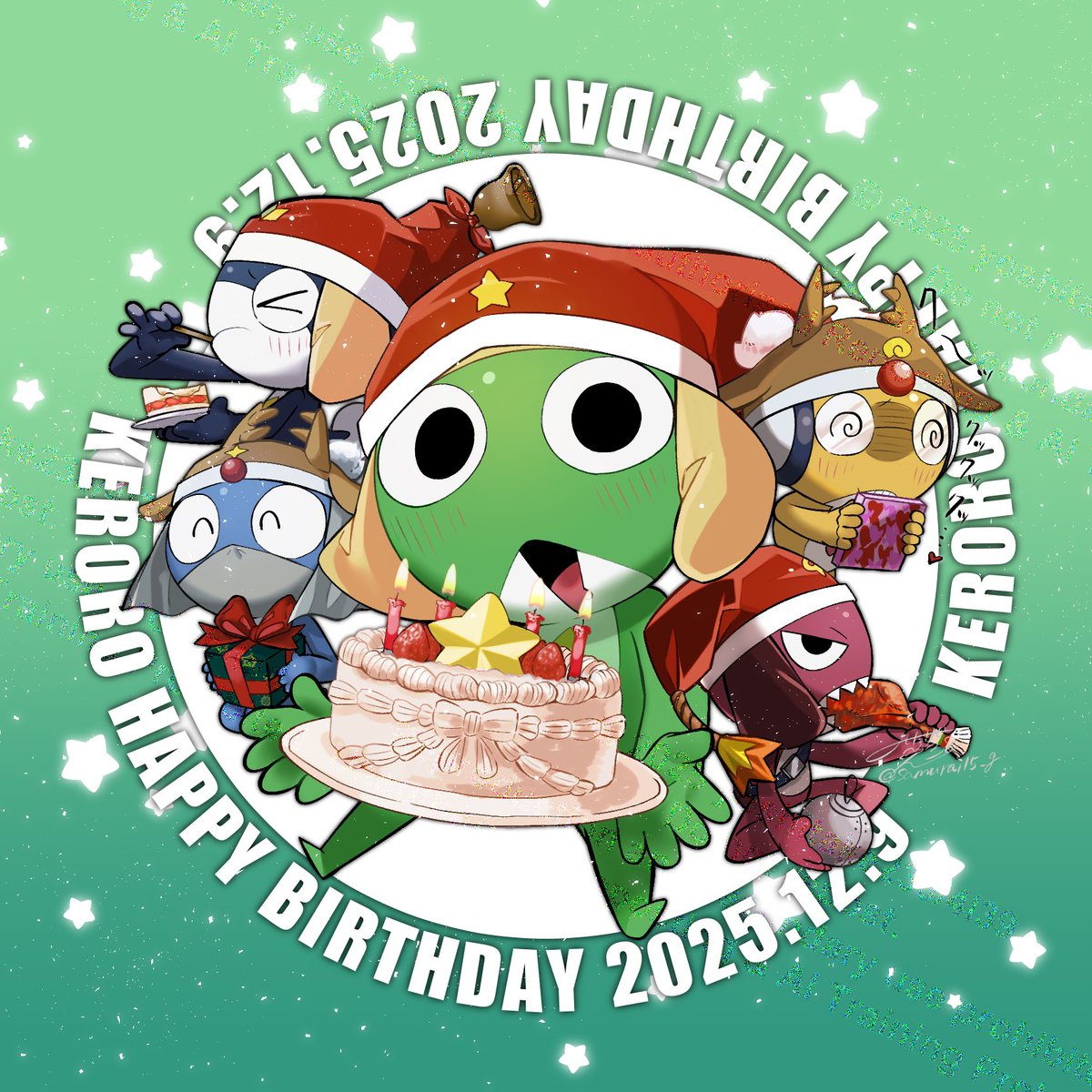 ケロロお誕生日おめでと〜〜〜〜‼️‼️🥳👏🎂🎉⭐️🐸🎉
#ケロロ軍曹誕生祭2025