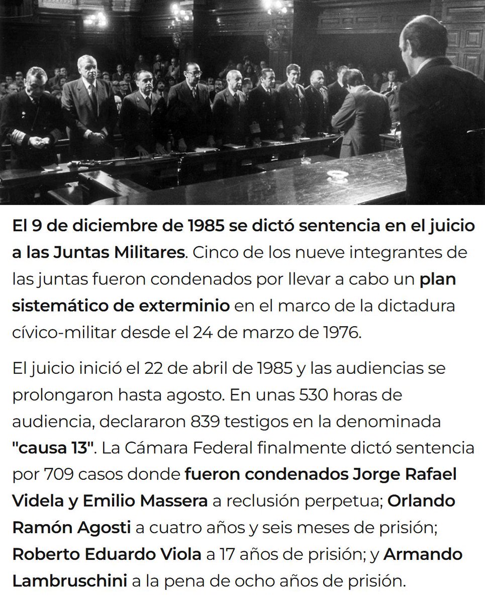 "Juntas":
Porque se cumplen 40 años desde que se dictó sentencia en el juicio a las Juntas Militares