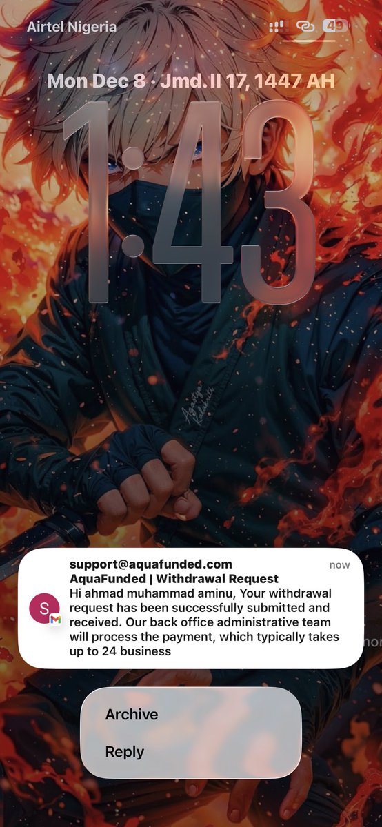 Tradersdorm1's tweet image. @AquaFunded promised to process my payout within 24 hours.

If they fail, I get an extra $1,000 😭🔥

It’s more than 24 hours…
Should I start counting my bonus or calm down? 👇