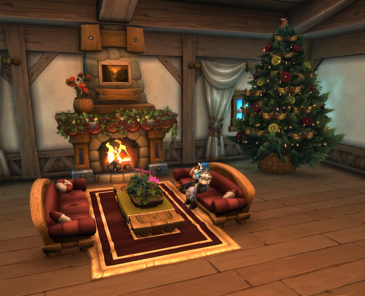 christopher_c88's tweet photo. @Warcraft player housing is amazing! 🏠 As a Sims player from launch I’ve loved building and designing homes. The latest WoW update is the best of both worlds for me! I can’t enough and my Christmas tree was a labor of love. 🙂🎄🧙🏼‍♂️ https://t.co/LRbr0O4Kso