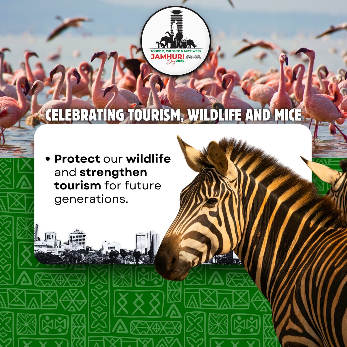 Jamhuri Thematic Week uses Tourism Wildlife MICE to showcase Kenya’s ability to host world-class exhibitions and festivals. Dennis Itumbi, head of Presidential Special Projects and Chair of the Thematic Committee, strengthens these platforms. #DestinationKenya
