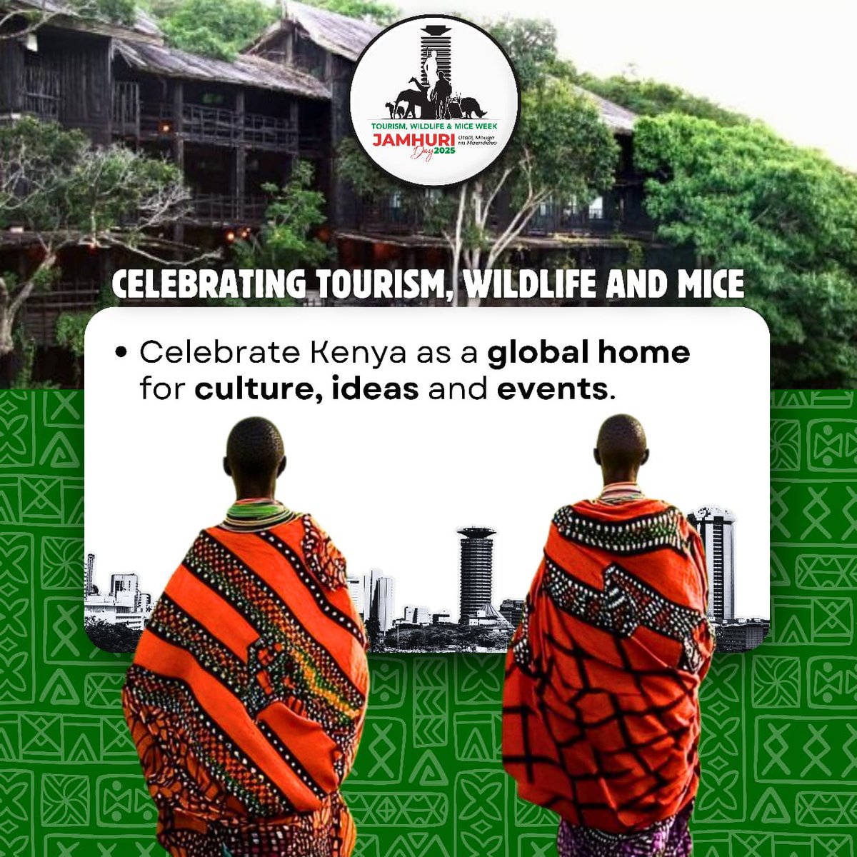 Tourism Wildlife MICE, celebrated during Jamhuri Thematic Week, encourage citizens to discover hidden gems across all counties. Dennis Itumbi, head of Presidential Special Projects and Chair of the Thematic Committee, calls for intentional domestic travel. #DestinationKenya