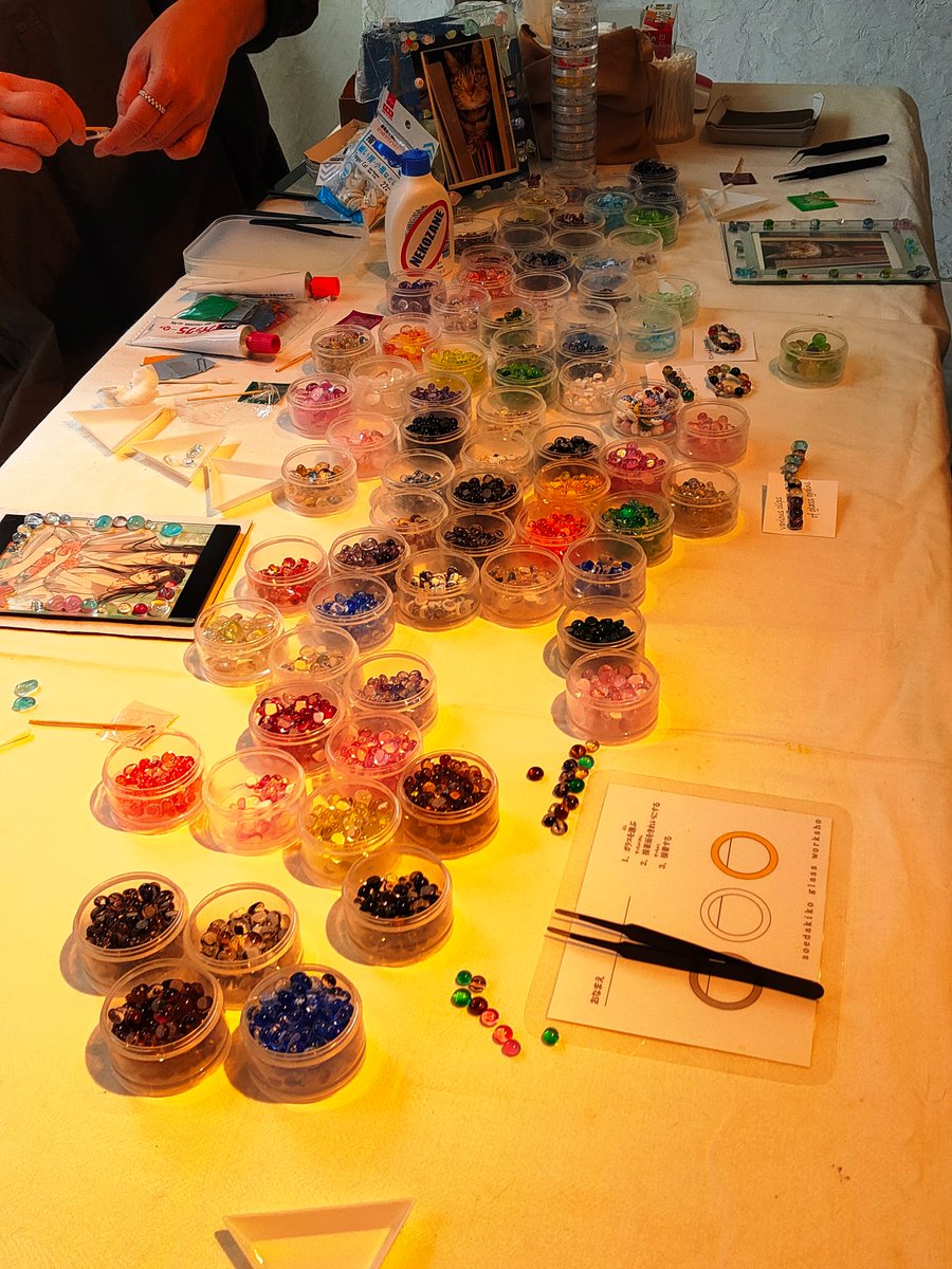 ガラス作家 添田亜希子さん（@soedakiko）とのワークショップ、ご参加