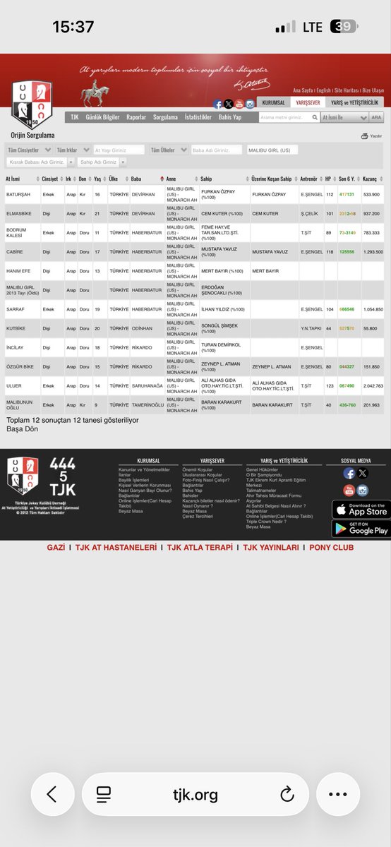 Satılık Arap Kısraklar!

HAZALKIZIM

ALMAS ( UÇANOĞLU - İNCİLAY )

ALMAS’ın ANNESİNİN KARDEŞLERİNİN LİSTESİNİ PAYLAŞIYORUM