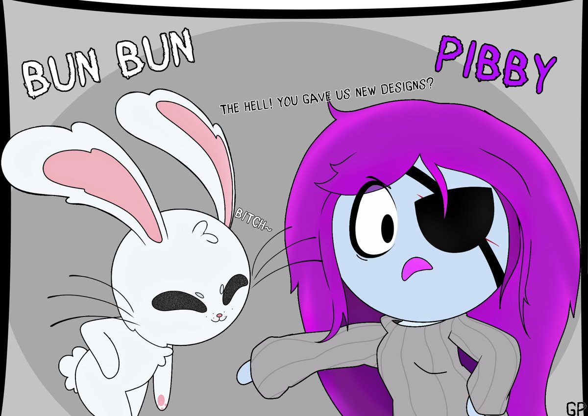 Legend_GP4's tweet image. My new versions of Pibby and Bun bun #LearningWithPibby #Pibby