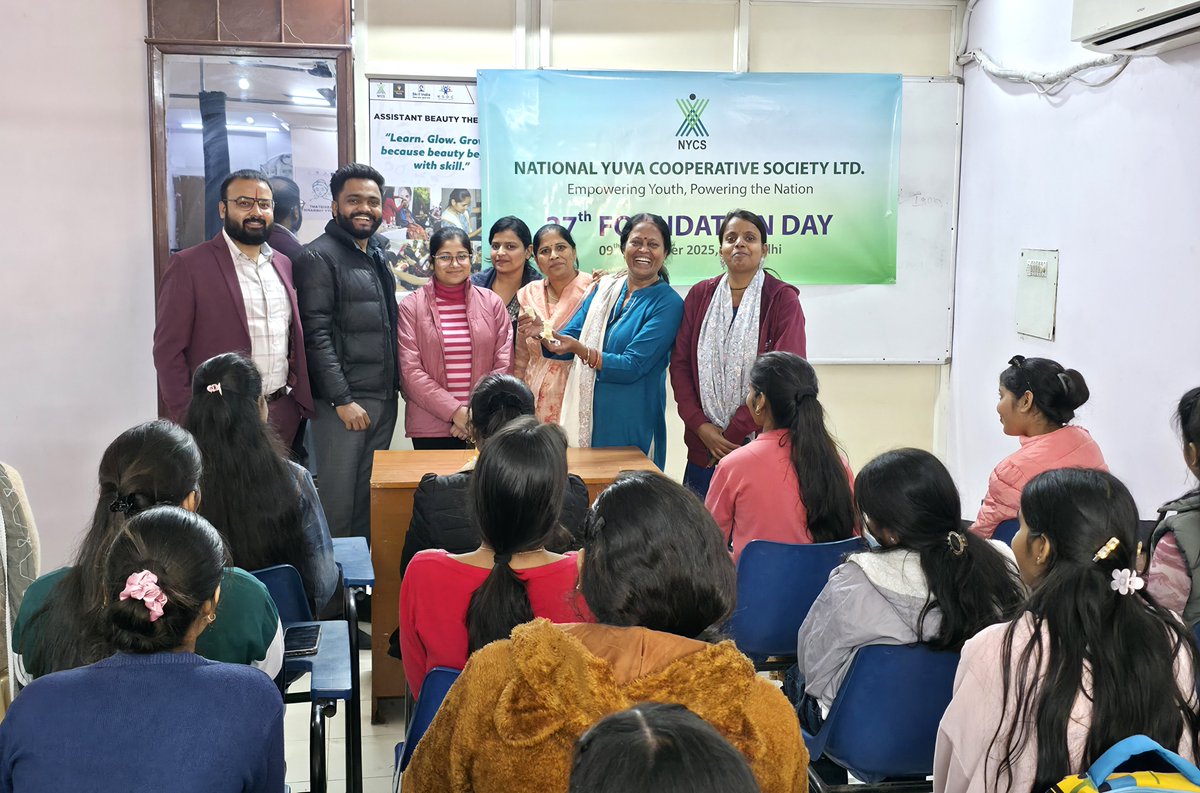 NYCSIndia's tweet photo. NYCS celebrates its 27th Foundation Day today, 9th December 2025.
Across NYCS locations, we honor nearly three decades of service, growth and dedication to empowering youth.
Thank you to everyone who has been a part of this journey.
#TeamNYCS #FoundationDay #27yearsofimpact https://t.co/QXeoY10nRX
