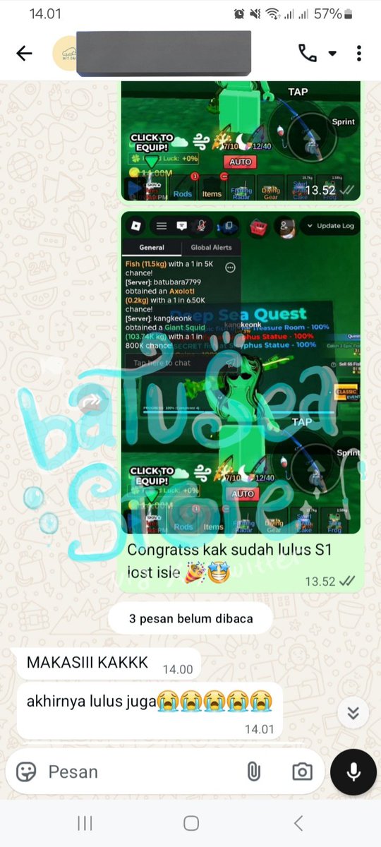 Batu Joki Fish It 🎣🦈| Mention After DM tweet media