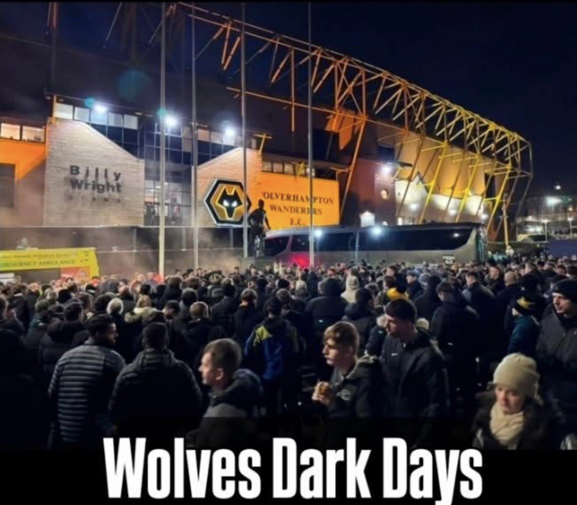 Year after year of selling our best players and replacing them with unproven foreign shit! A stadium that’s well past its best and owners that are clearly exploiting us. We must stand up now for our football club 🐺 #FosunOut <a href="/ProtestWolves/">Wolves protest</a>  #wwfc #OurClubNotTheres