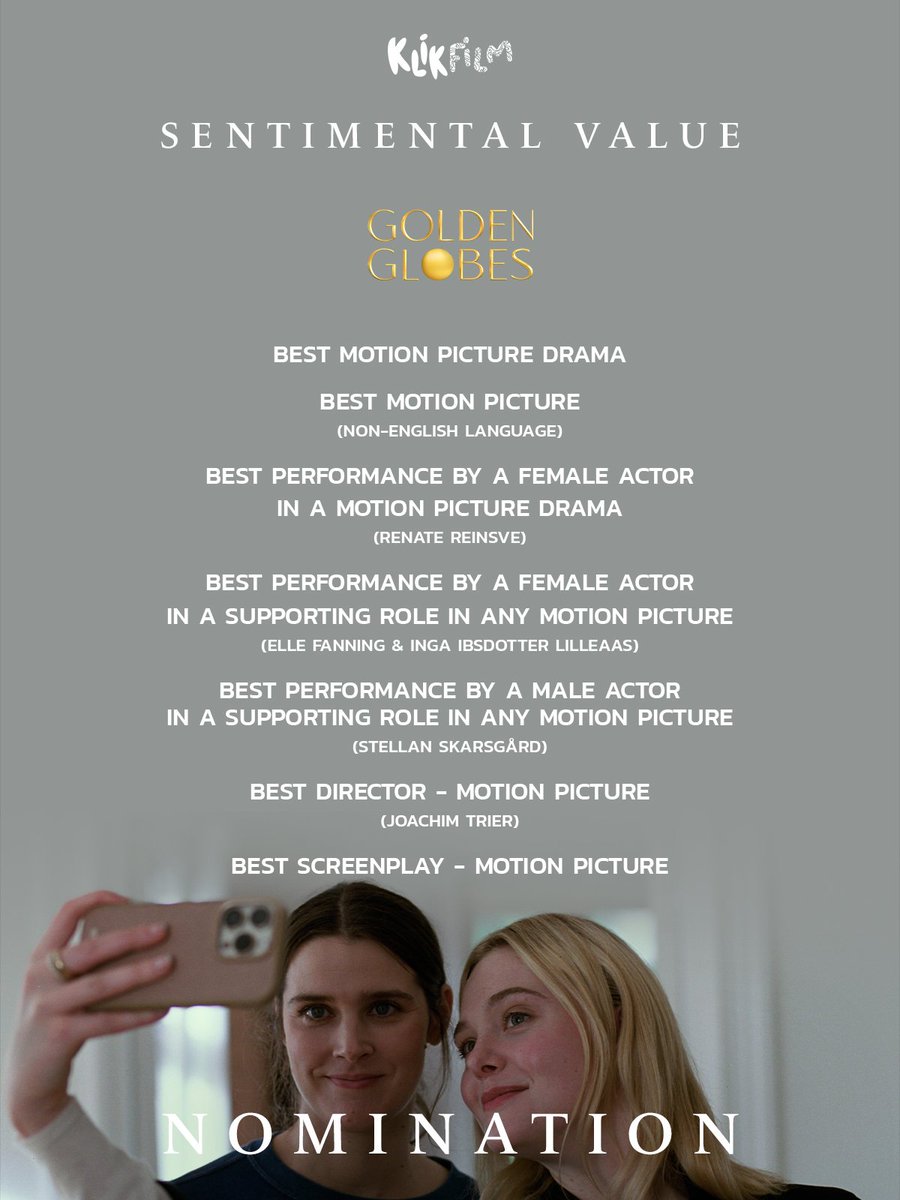 Film-film unggulan dari KlikFilm dan Fresh Lineup JWC 2025 berhasil menorehkan prestasi gemilang dengan meraih 21 nominasi di ajang Golden Globe Awards 2026! 

Judul apa saja yang kalian yakini akan menjadi pemenang Golden Globe Awards 2026?
 #GoldenGlobes2026 #KlikFilmRelease