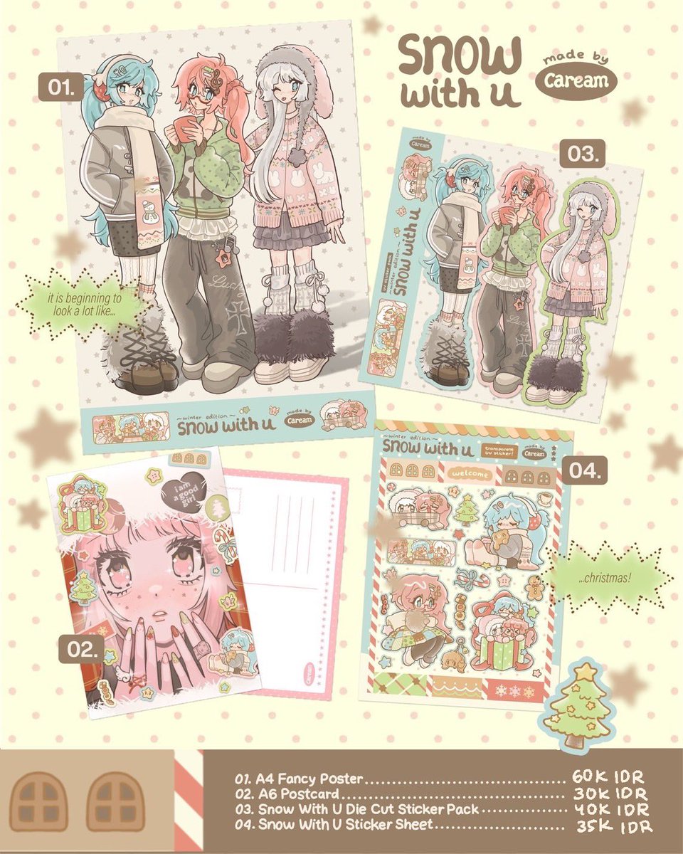 Caream 🎄 International Shop Opening &amp; Year End Sale! ⛄

available for local 🇮🇩 (jotform) and international 🌎 (shopify)

☞ GOs please DM!
☞ shop and form check reply
☞ local form period : 9 ~ 15 December 2025)

(1/3)