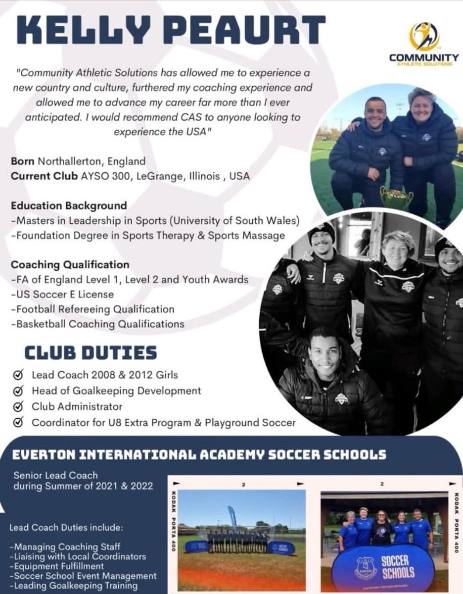 In Loving Memory of Kelly

Kelly was a remarkable coach, mentor, and friend whose kindness and selflessness touched everyone who knew her. She devoted her life to making a difference in the lives of young people, guiding them with compassion...

bit.ly/48GEyZj