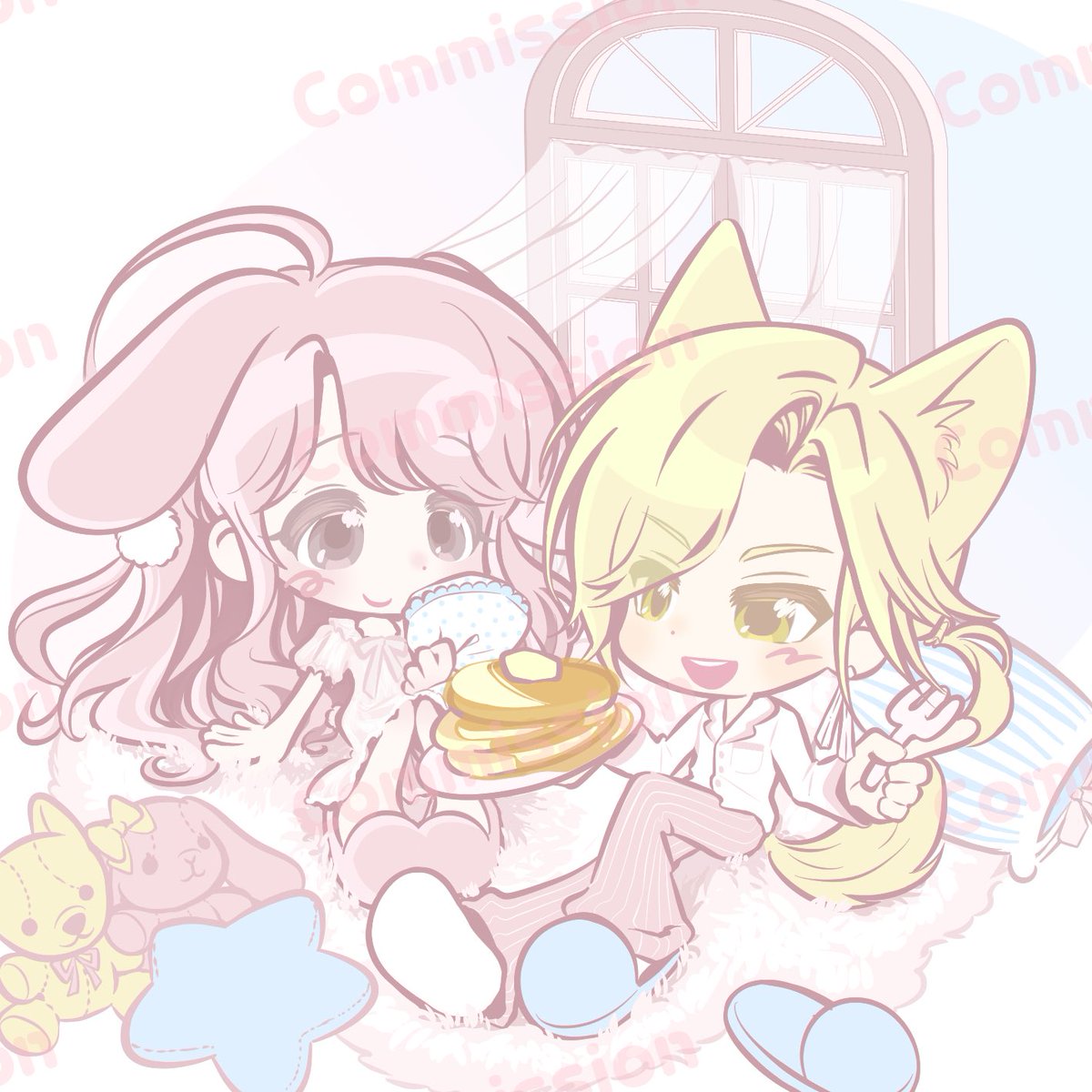 만이 커미션 ~ tweet media