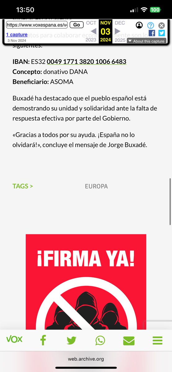 SoyMmadrigal's tweet image. Veo a V0x negar su relación con Revue1ta
Entonces por qué cuando Revuelt4 pide dinero para una cuenta para recaudar para las víctimas de la Daña, V0x dice que la campaña es suya y pide para la misma cuenta bancaria? 
Observen